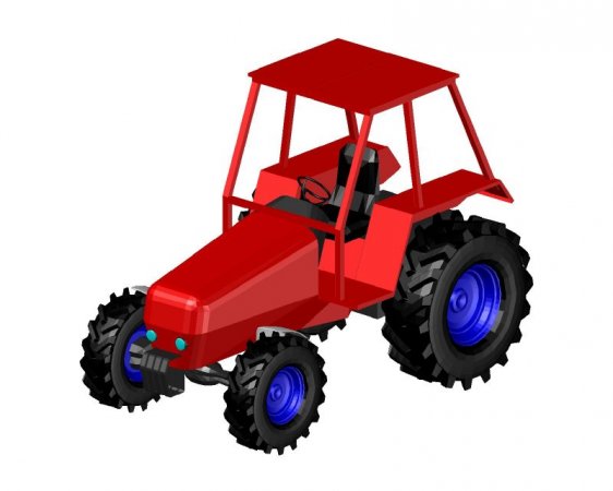 Autocad 3D Tractor